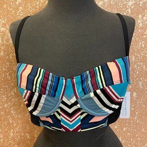 Beach Betty Bikini Top, L, Multi-Color